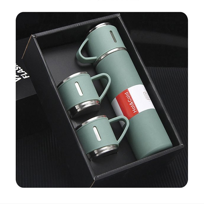 Bình Giữ Nhiệt Kèm 2 Ly Full Hộp Sang Trọng, Tiện lợi, cách nhiệt Giữ Nhiệt 12H | Shopee Việt Nam