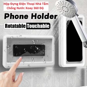 Hộp Đựng Điện Thoại Nhà Tắm Chống Nước Xoay 360 Độ
