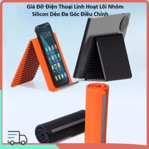 Giá Đỡ Điện Thoại Linh Hoạt Lõi Nhôm Silicon Dẻo Đa Góc Điều Chỉnh