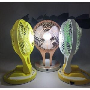 Quạt Sạc Tích Điện 5580 Có Đèn 2in1