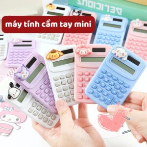 Máy Tính Cầm Tay Mini Bỏ Túi Dễ Thương Họa Tiết Hoạt Hình
