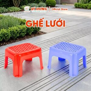 Ghế Nhựa Oval Thấp Đan Lưới Vĩ Hưng
