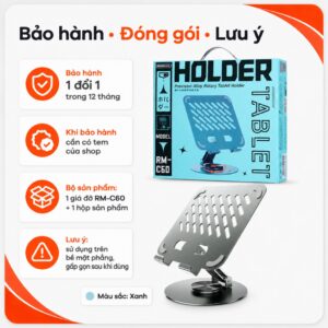 Giá đỡ Ipad, điện Thoại Kim Loại Remax RM-C60 vn...HDDT