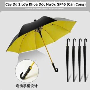 Cây Dù 2 Lớp Khoá Dóc Nước GP45 (Cán Cong),KSI