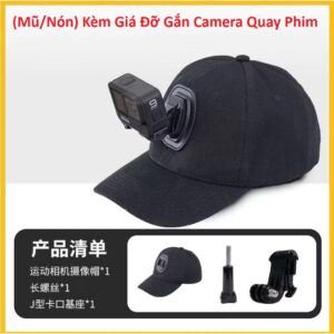 (Mũ/Nón) Kèm Giá Đỡ Gắn Camera Quay Phim