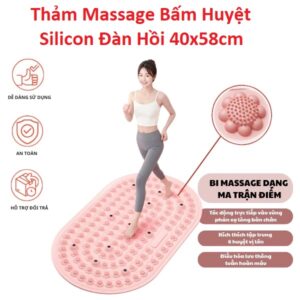 Thảm Massage Bấm Huyệt Silicon Đàn Hồi 40x58cm