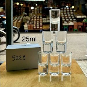 Bộ 6 Ly Thủy Tinh Uống Rượu 5029. 25ml