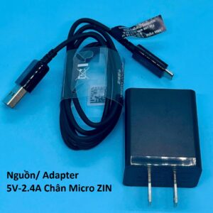 Nguồn/ Adapter 5V-2.4A Chân Micro ZIN. (HTP)