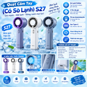 Quạt cầm tay (Có Sò Lạnh) S27
