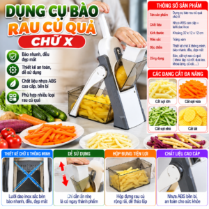 Dụng Cụ Bào Rau Củ Quả Chữ X...HDDT