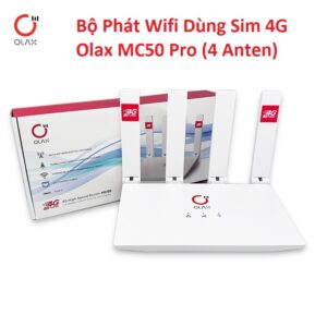 Bộ Phát Wifi Dùng Sim 4G Olax MC50 Pro (4 Anten). Đặt trong ngày