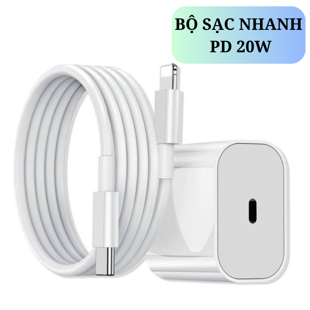 Bộ sạc nhanh PD 20W củ và dây dành cho điện thoại sạc nhanh Type-c từ dòng X 11 12 13 14 15 | Shopee Việt Nam