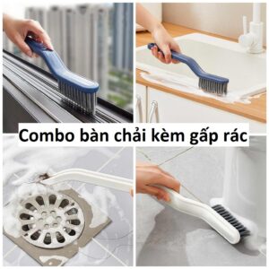 Combo bàn chải kèm gấp rác