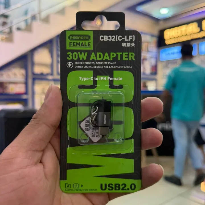 Đầu chuyển đổi TypeC sang Laining Female REMAX CB32-C-LF Smartlink tru Nhất Tín Computer