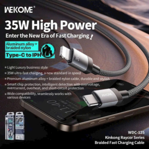 Cáp Sạc Nhanh 35W Wekome WDC-125 Type-c Ra Lightning. (VN)