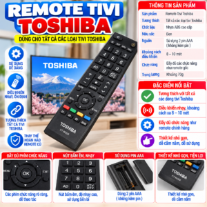 Remote Tivi Toshiba (Dùng cho tất cả các loại tivi Toshiba)