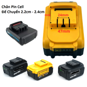 Chân Pin 5 Cell Đế Chuyển 2.2cm (HKB)