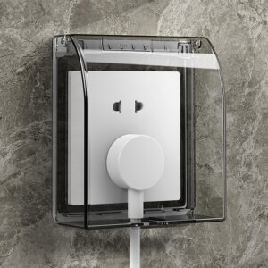 Hộp chụp ổ cắm điện, công tắc dán tường trong suốt 90.5 x 87.5cm