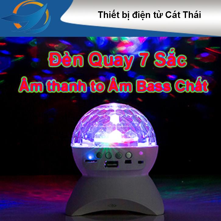 Loa bluetooth L-740 Loa đèn 7 sắc loa điện thoại chớp nháy đèn liện tục âm lượng lớn khí phát trong phòng loa mini đèn tròn quay đèn hộp đêm hiệu ứng