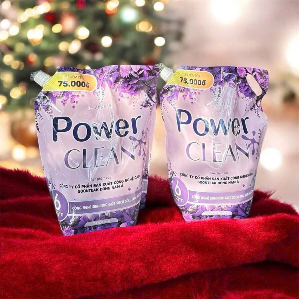 Nước giặt Power CLean thơm mùi hương Lavender giặt xả 2in1 | Shopee Việt Nam