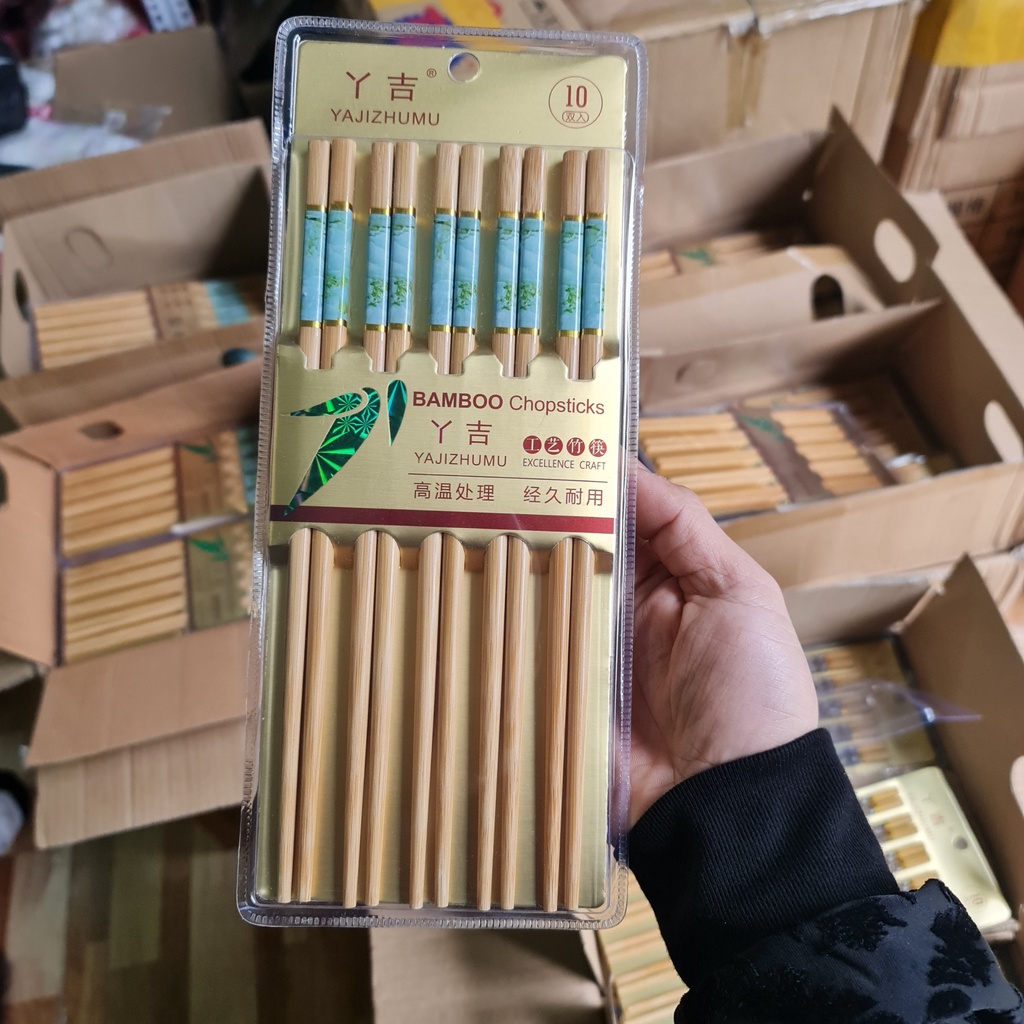 Set 10 Đũa tre ăn cơm xuất nhật Bamboo