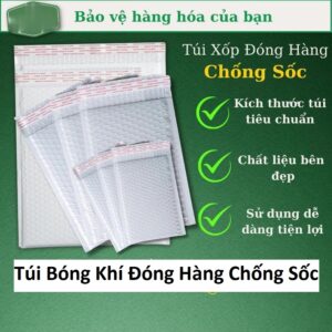Combo 10 Túi Bóng Khí Đóng Hàng Chống Sốc 18x23cm