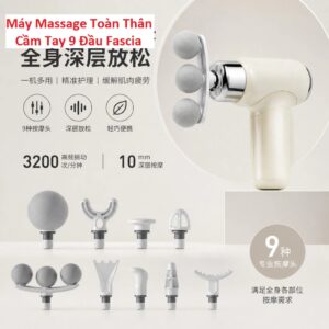 Máy Massage Toàn Thân Cầm Tay 9 Đầu Fascia