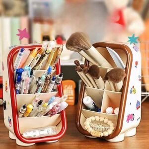 Hộp đựng bút, cọ trang điểm 5 ngăn Nghiêng
