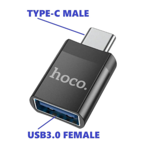 Đầu Chuyển Đổi Hoco UA17 Type-c Ra (USB Cái). HDDT.1