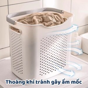 Giỏ Nhựa Đựng Quần Áo Có Quai Xách 36*25.5*32cm