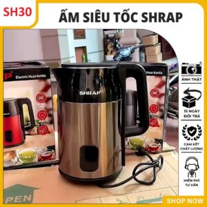 Ấm Đun Nấu Nước Siêu Tốc Shrap SH30 (3L Lít)
