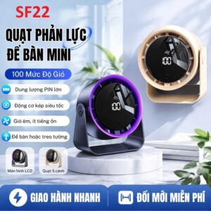 Quạt Điều Hòa Phản Lực Hít Tường Xoay 180° FS22