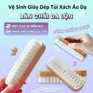 Bàn Chải Làm Sạch Da Lộn Vệ Sinh Giày Dép Túi Xách Áo Dạ