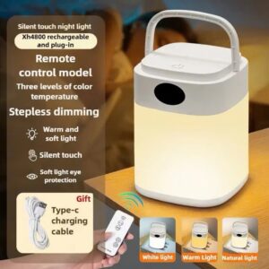 Đèn ngủ để bàn cảm ứng tích điện 3 màu ánh sáng VO15