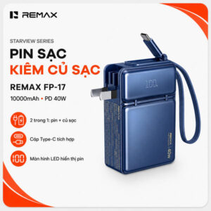 Pin Dự Phòng Sạc Nhanh 40W Remax FP-17 10.000mAh. G.itx2