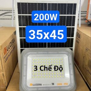 Đèn Pha Mắt Ngọc LUZERA 200W 3 Chế Độ Màu Năng Lượng Mặt Trời (Hàng Đặt Trong Ngày)
