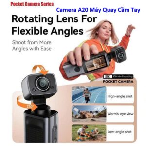 Pocket Camera A20 Máy Quay Cầm Tay 2K Chống Rung 360°. G.itx2