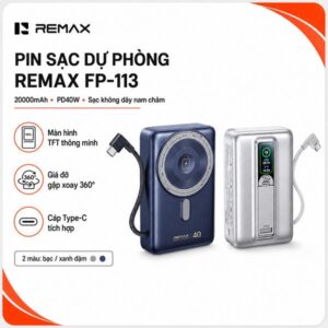 Pin Dự Phòng Sạc Nhanh 40W Remax FP-113 20.000mAh. (đặt trong ngày)