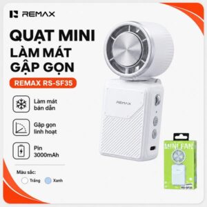 Quạt Cầm Tay Mini Có Sò Lạnh Remax RS-SF35. HDDT. G.itx3