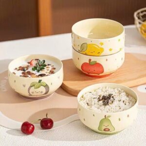Chén Sứ Bầu 3D Trái Cây 4.7inch 12cm. (GDN)