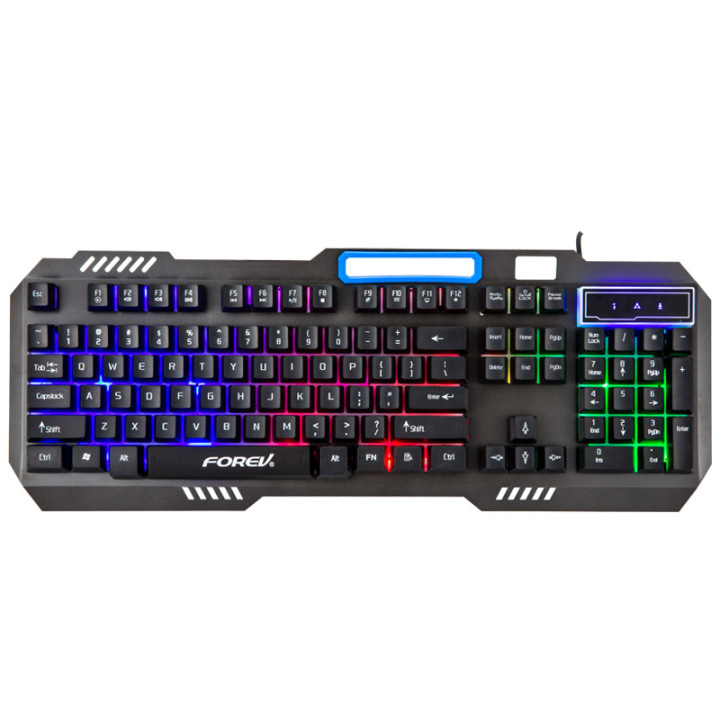 FOREV FV-Q307 Mechanical Multimedia gaming keyboard Usb 2.0 Interface Keyboard 7 Color Keys Keyboard Compatible With Windows And Mac - Lazada | Lazada Philippines
