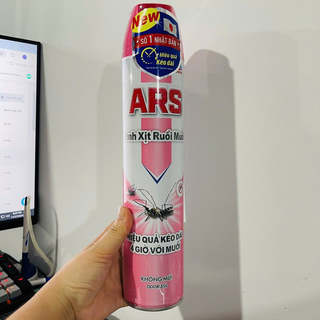 [24] Xịt muỗi ruồi ARS PINK 600ml – Diệu Linh Gia Dụng Thông Minh Hot Trend