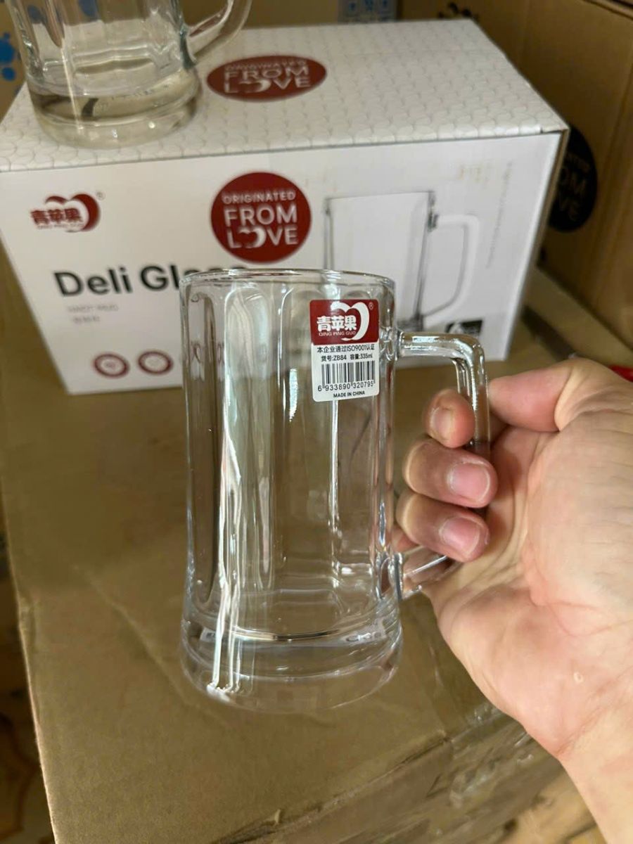 BỘ 6 LY THỦY TINH UỐNG BIA 450ml DELI ZB18 (T6)