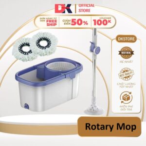 Bộ Lau Nhà Vuông Rotary Mop (2 Bông Lau)