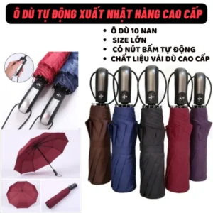 Cây Dù Bấm 2 Chiều Đóng Mở Cán Cong