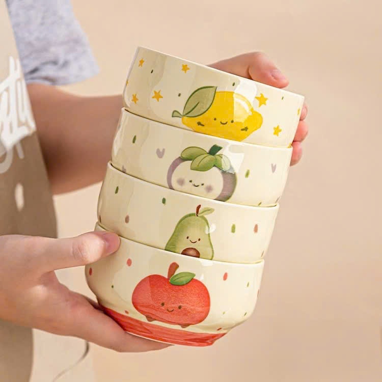 [120] Chén Sứ Trái Cây 3D 4.7inch SY18 (V+)