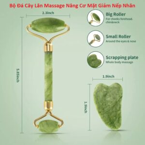Bộ Đá Cây Lăn Massage Nâng Cơ Mặt Giảm Nếp Nhăn. DP