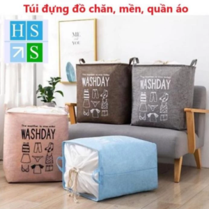 Túi đựng đồ chăn mền quần áo Washday có dây rút
