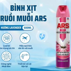 Bình Xịt Ruồi Muỗi ARS PINK Hồng (600ml)