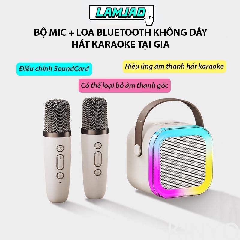 Loa Bluetooth Karaoke Mini K12 Siêu Hay, Kèm 2 Micro Mini, Chất Âm Hoàn Hảo, Mic Hút Âm, Nâng Tone, Chỉnh Vang | Shopee Việt Nam